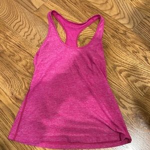 Pink lulu lemon workout top